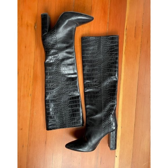 Black Paris Texas Anja Boots - Picture 4 of 5